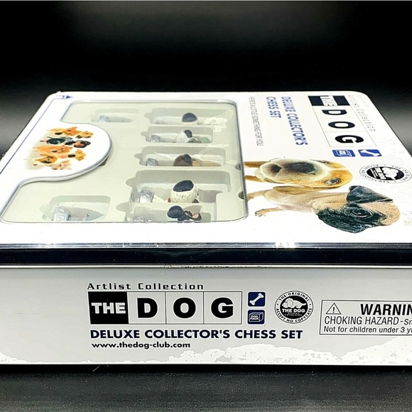 Artlist Collection THE DOG Deluxe Collector's CHESS SET Original Tin Box SEALED - Picture 11 of 12